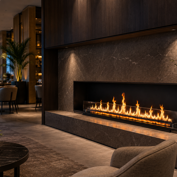 Camini moderni per hotel, B&B e locali commerciali: il biocamino per arredo nell’hospitality