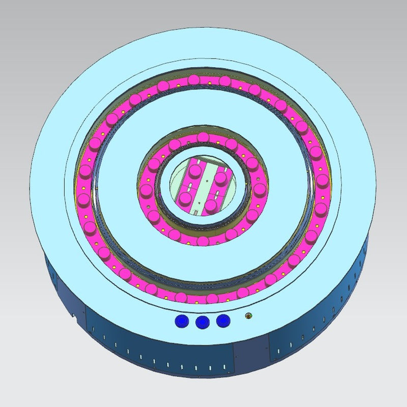 Camino elettrico a Vapore Acqueo 3D bruciatore inserto tondo da incasso d. 55 ROUND3D550