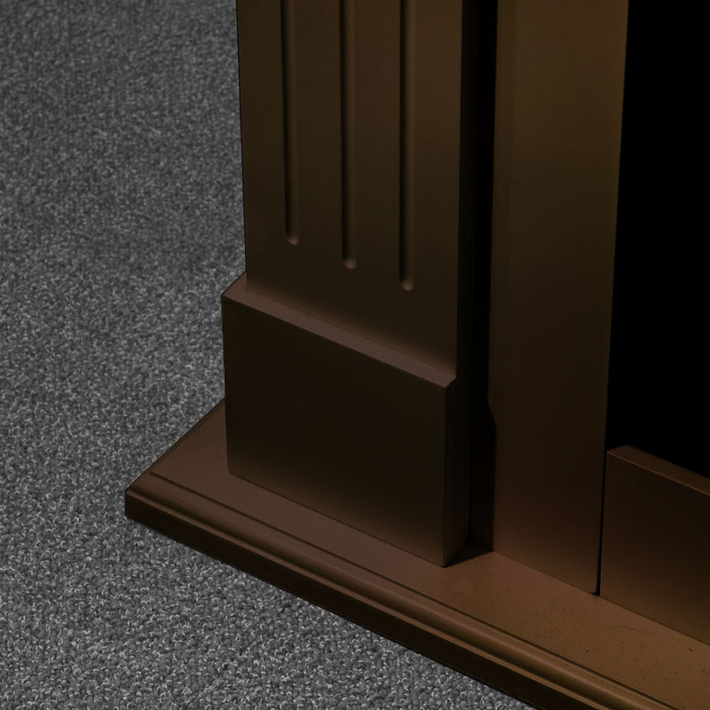 Camino a bioetanolo biocamino da terra Cambridge in legno Marrone 110x36x100h