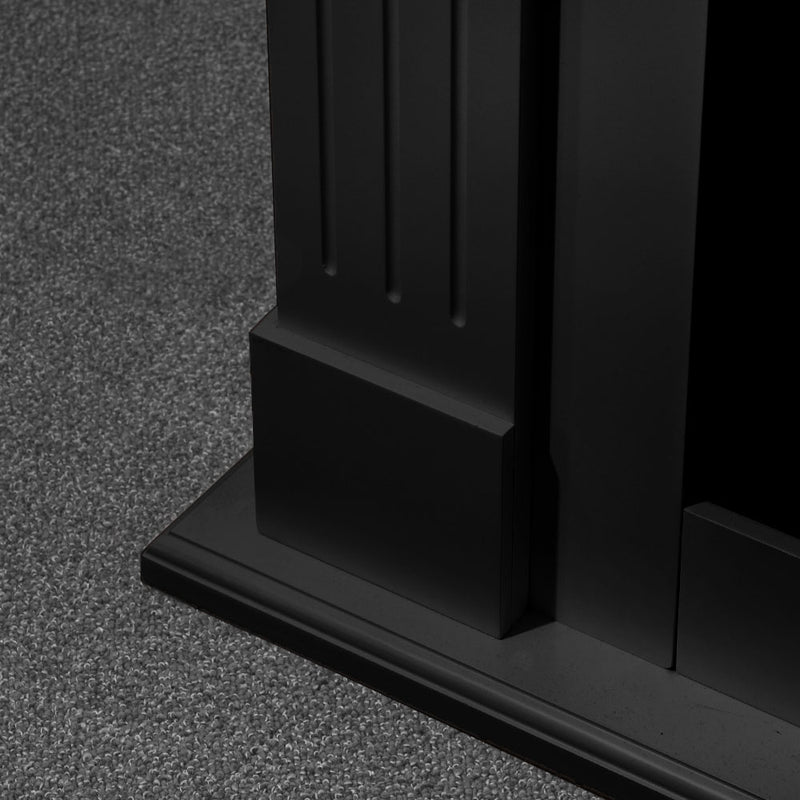 Camino a bioetanolo biocamino da terra Cambridge in legno Nero 110x36x100h