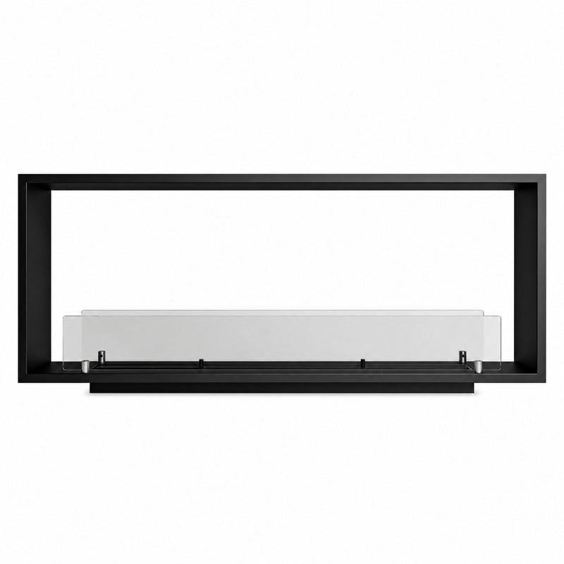 Camino a bioetanolo da incasso bifacciale biocamino 2 lati 120x50 VENERE120 TOPLINE