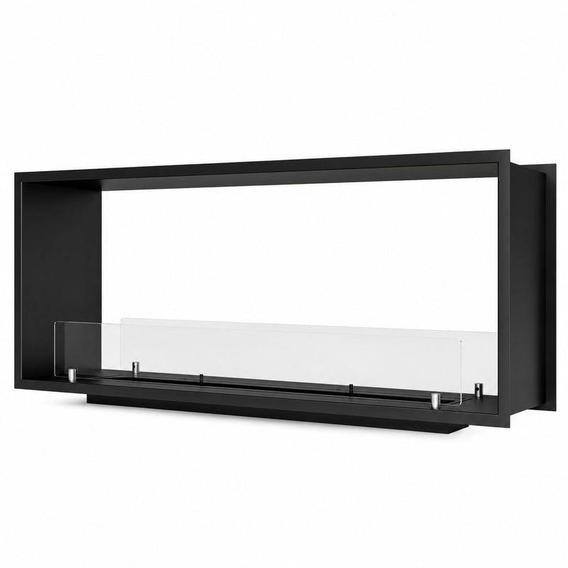 Camino a bioetanolo da incasso bifacciale biocamino 2 lati 120x50 VENERE120 TOPLINE