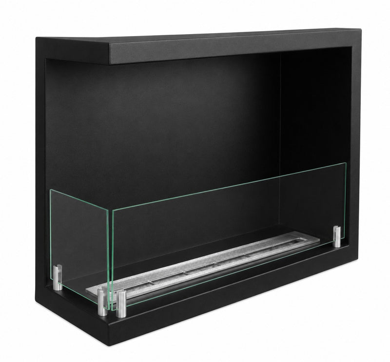 Camino a bioetanolo da incasso ad angolo biocamino angolare 60×45 SUTRI 60 SX