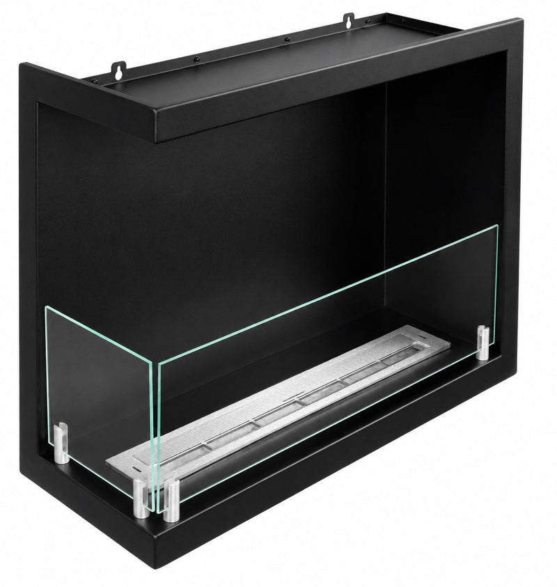 Camino a bioetanolo da incasso ad angolo biocamino angolare 60×45 SUTRI 60 SX