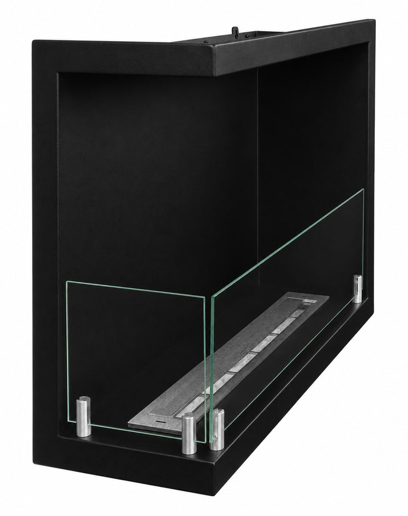 Camino a bioetanolo da incasso ad angolo biocamino angolare 60×45 SUTRI 60 SX