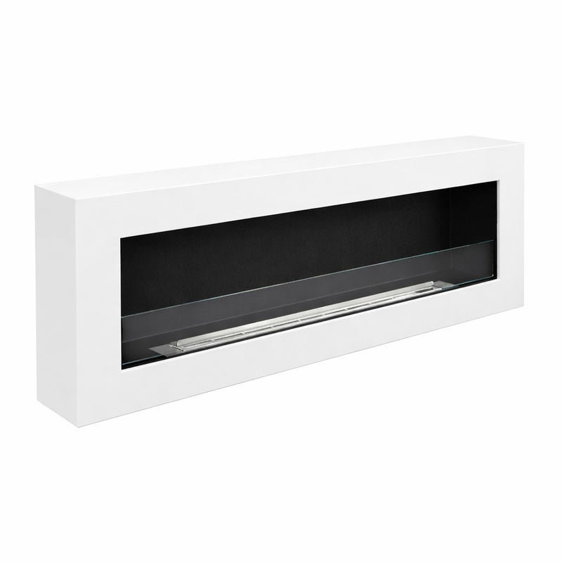 Camino a bioetanolo da parete biocamino 120×40 SIENA 120 Bianco