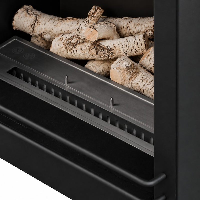 Set 4 pz Legna grande decorativa in ceramica betulla per camino a bioetanolo