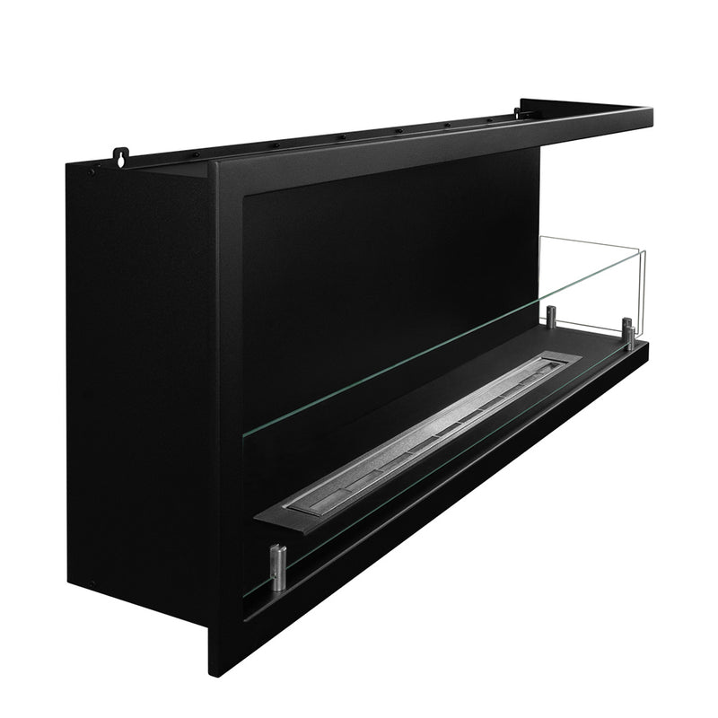 Camino a bioetanolo da incasso ad angolo biocamino angolare 120×45 SUTRI 120 DX