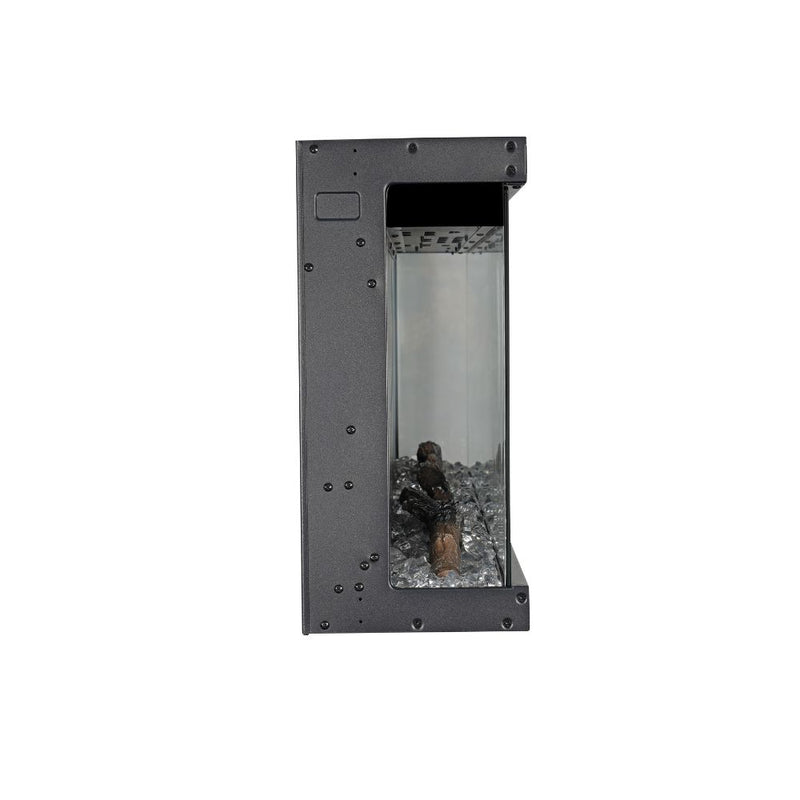 Camino elettrico da parete caminetto a incasso 3 Lati BOSTON100 L101,6 x P20 x H44