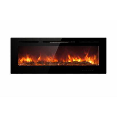 Camino elettrico caminetto da parete a incasso CHICAGO L101,6 x P14 x H54,6